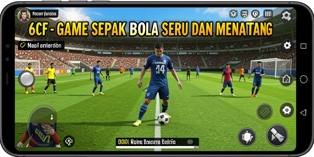 Tampilan seru dari gameplay 6CF saat bertanding di lapangan.