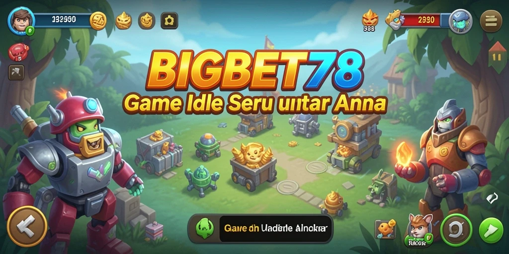 Screenshot dari gameplay Idle BIGBET78 yang menarik dan penuh warna.