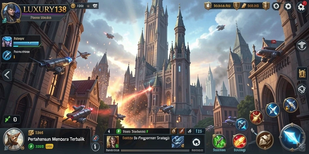 Gameplay LUXURY138 yang intens dan menegangkan dalam Tower Defense.