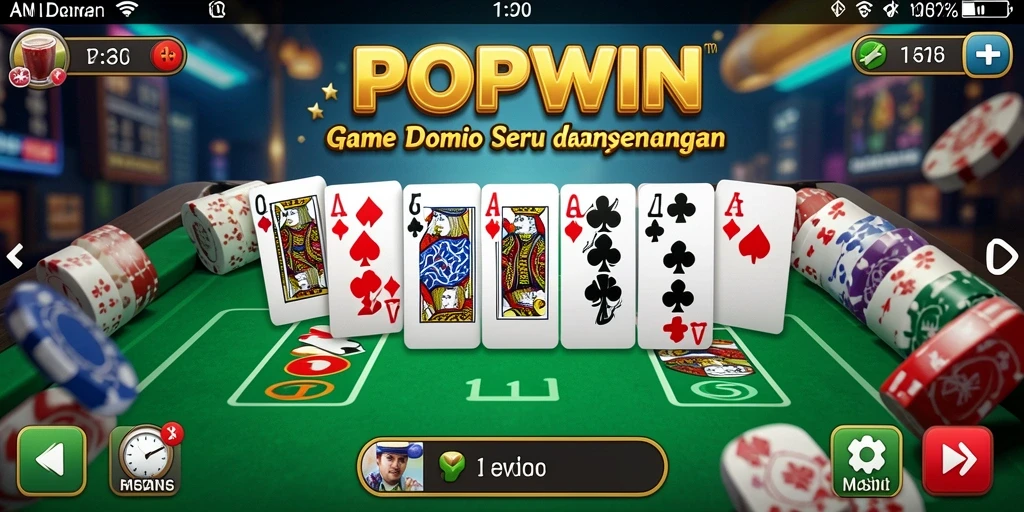 Tampilan gameplay POPWIN yang seru dan menantang.