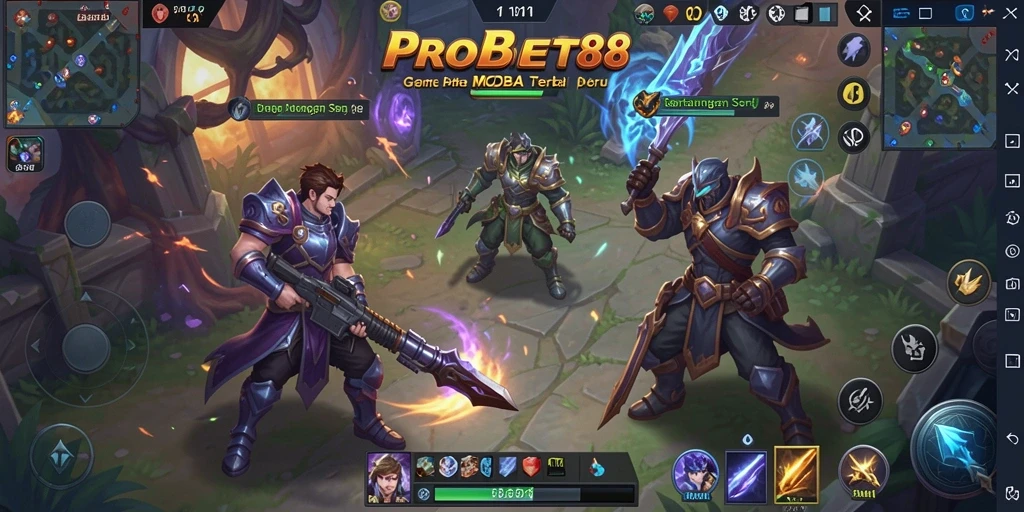 Pengalaman seru dalam gameplay MOBA dengan karakter unik.