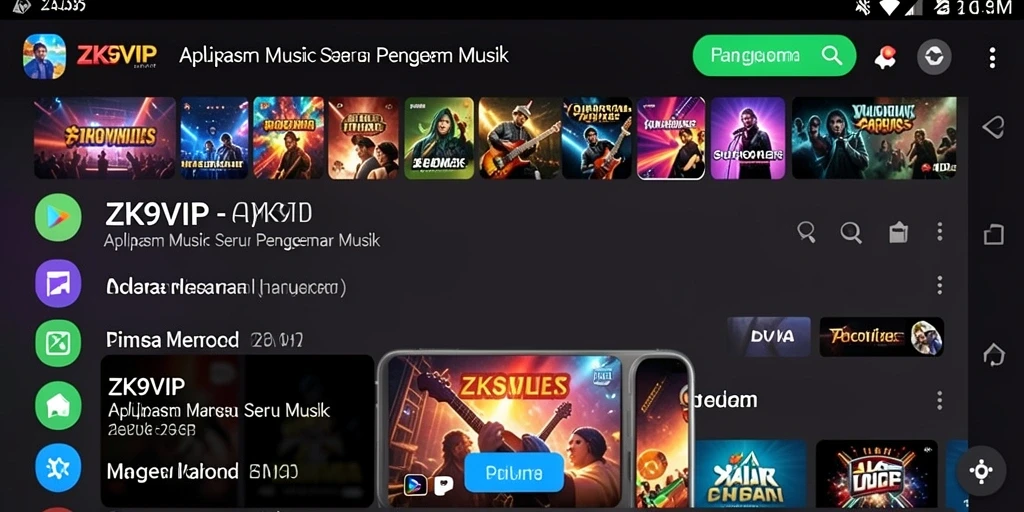 Screenshot gameplay ZK9VIP yang menunjukkan keseruan bermain musik.