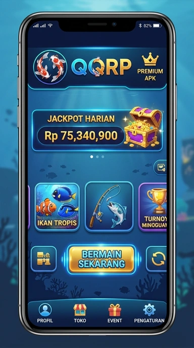 Tampilan utama aplikasi qqrp dengan antarmuka yang intuitif.